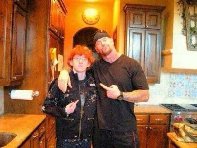 Jodi Lynn Calaway's ex-husband, The Undertaker, and son, Gunner Vincent.